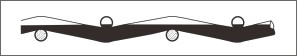 Fil métallique tissé à sommet plat 