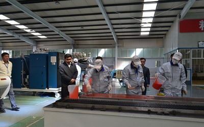 Atelier pour crible en polyuréthane et toile de criblage anticolmatante